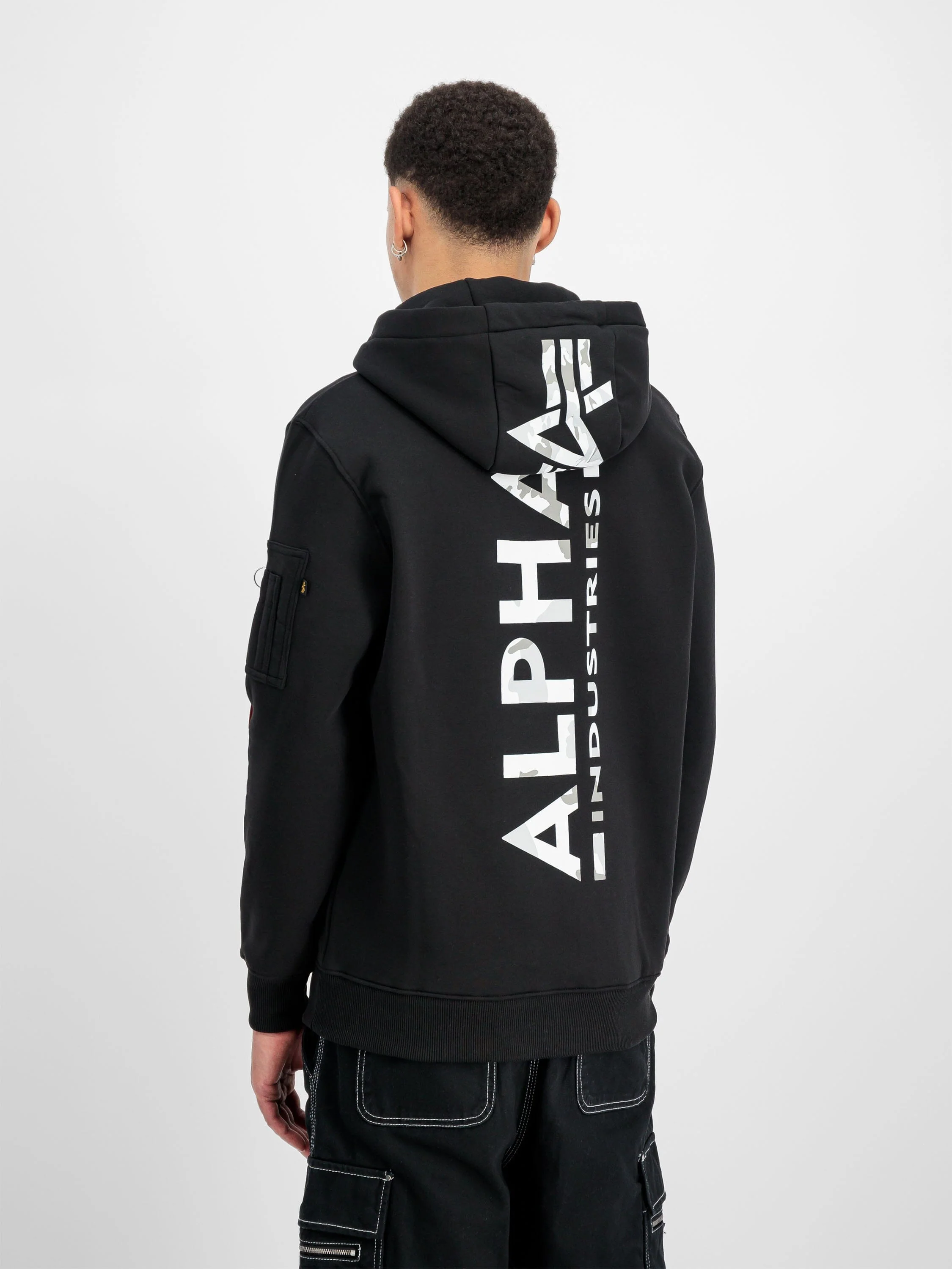 BACK PRINT CAMO HOODIE - Image 7