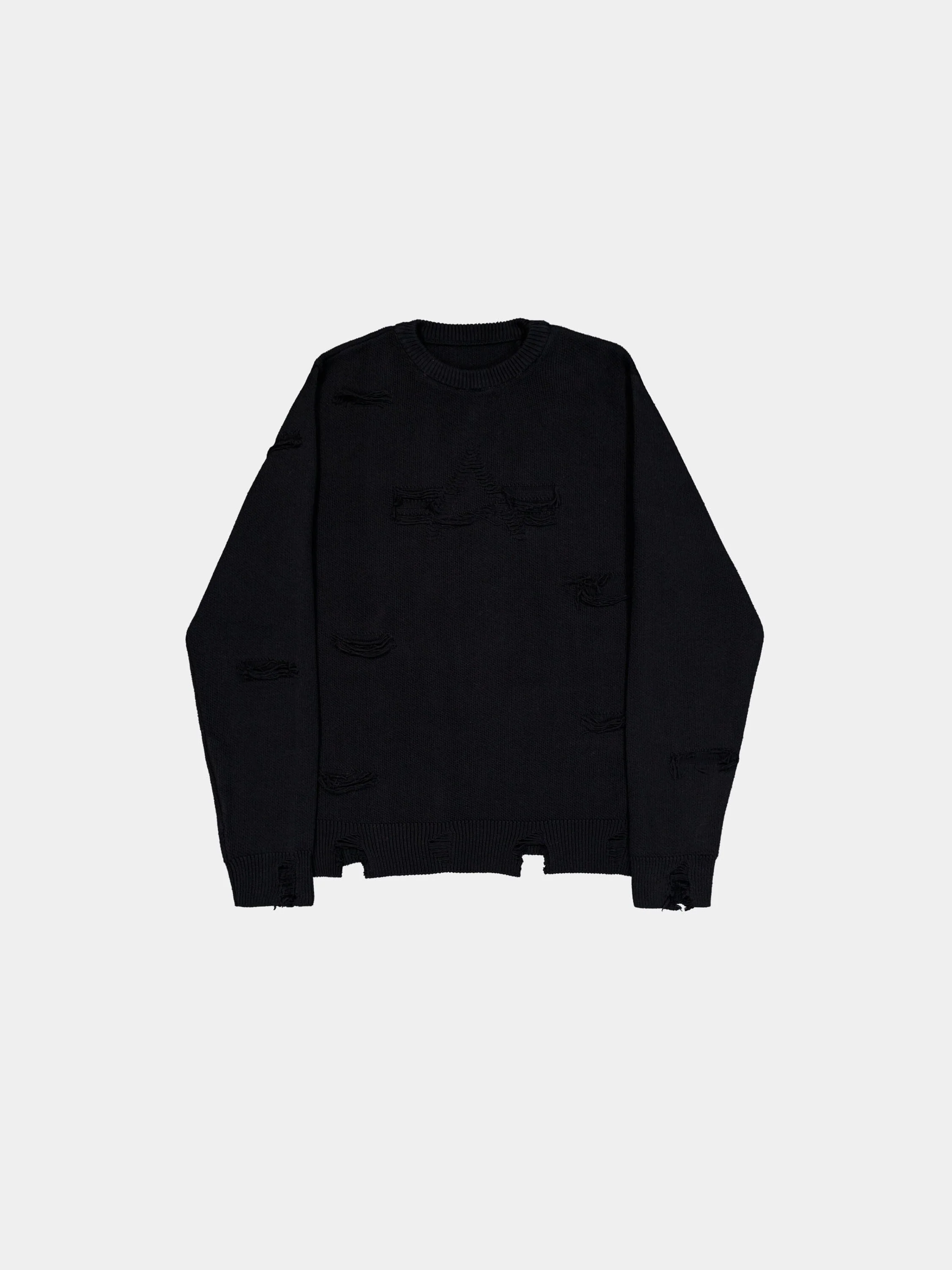 DISTRESSED LOGO PULLOVER