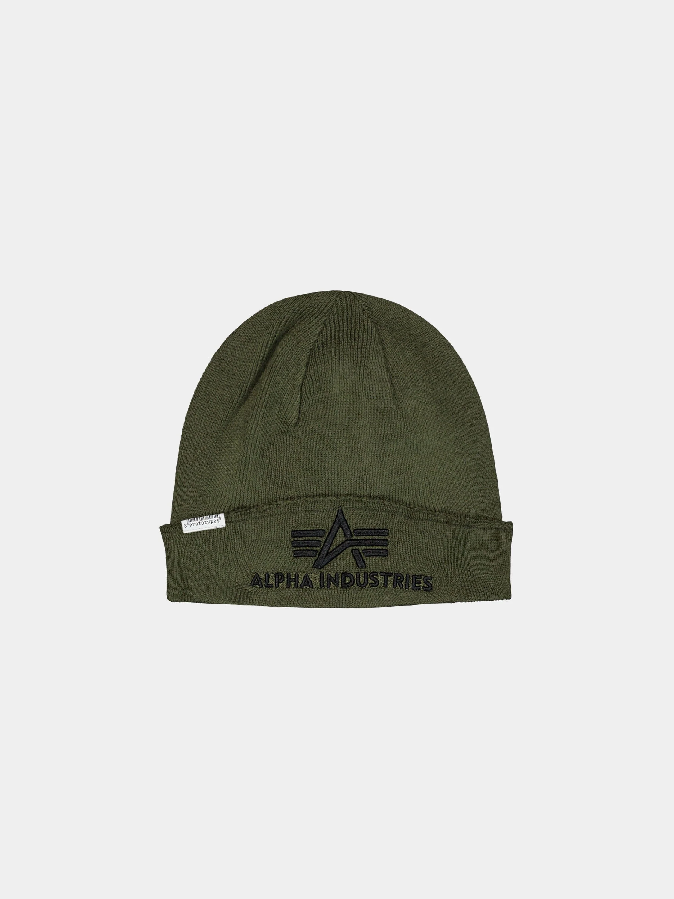 PROTOTYPES X ALPHA RAW BEANIE LABEL