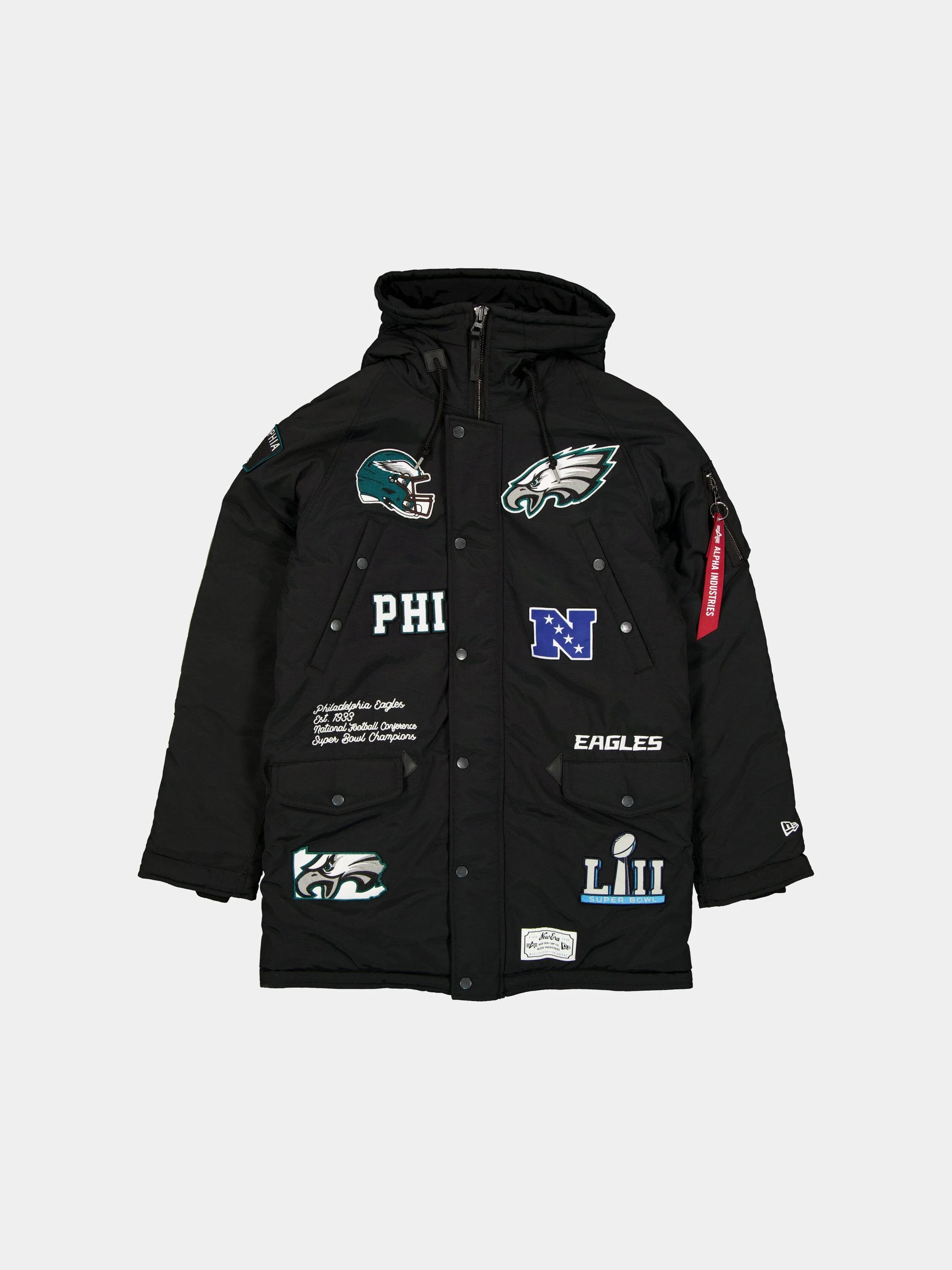 PHILADELPHIA EAGLES X ALPHA X NEW ERA N-3B PARKA