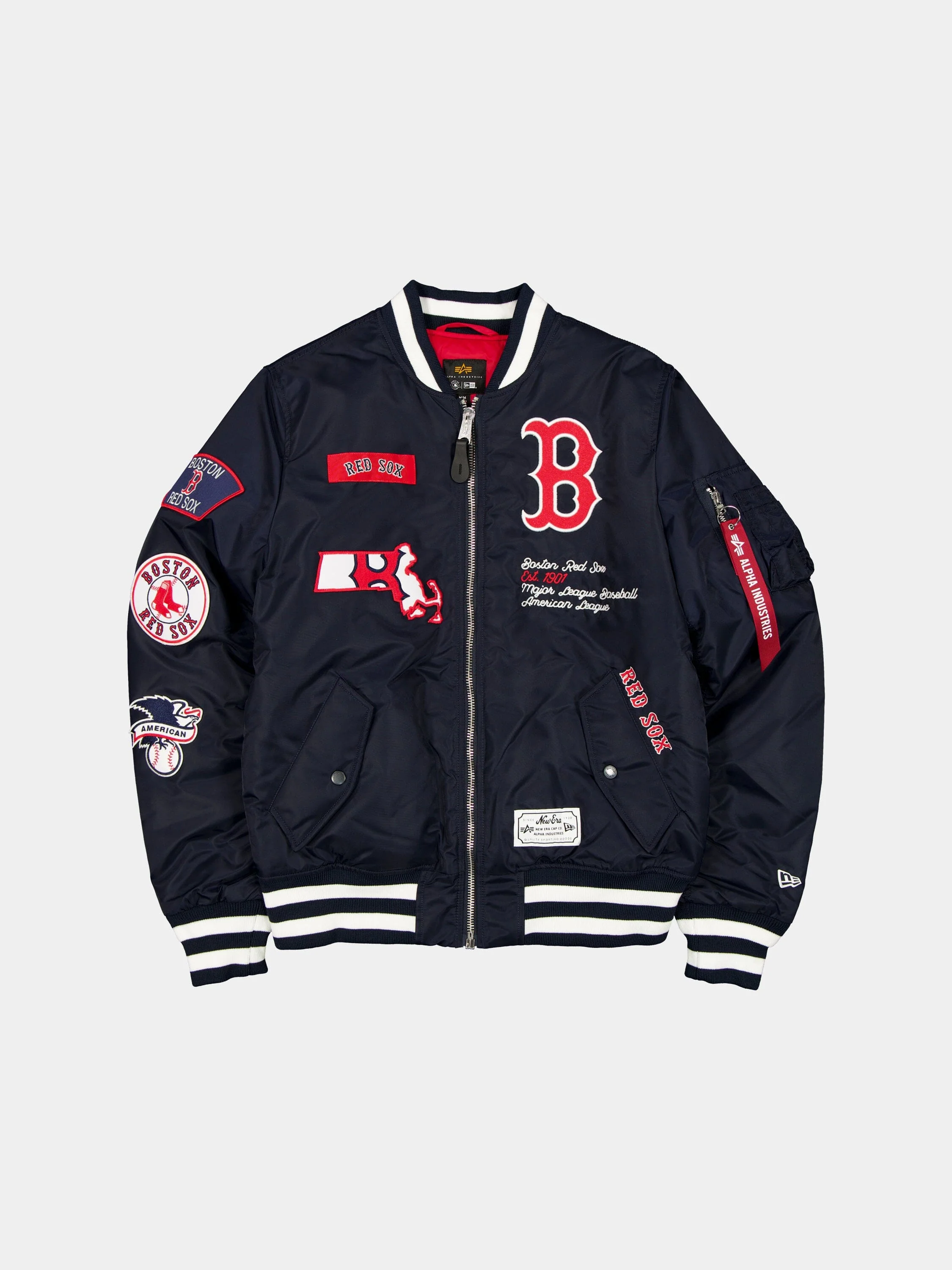 BOSTON RED SOX X ALPHA X NEW ERA MA-1 BOMBER JACKET
