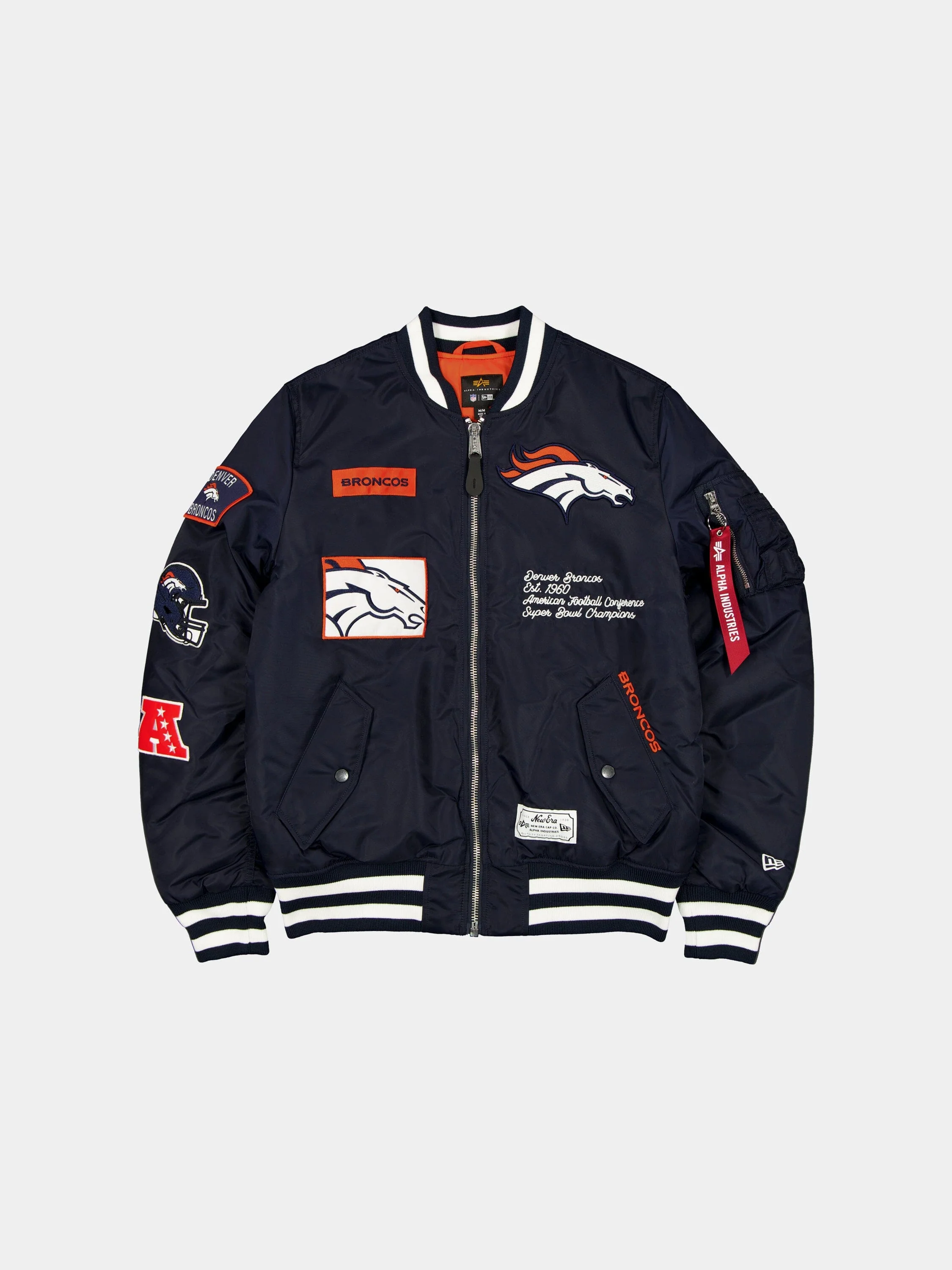 DENVER BRONCOS X ALPHA X NEW ERA MA-1 BOMBER JACKET