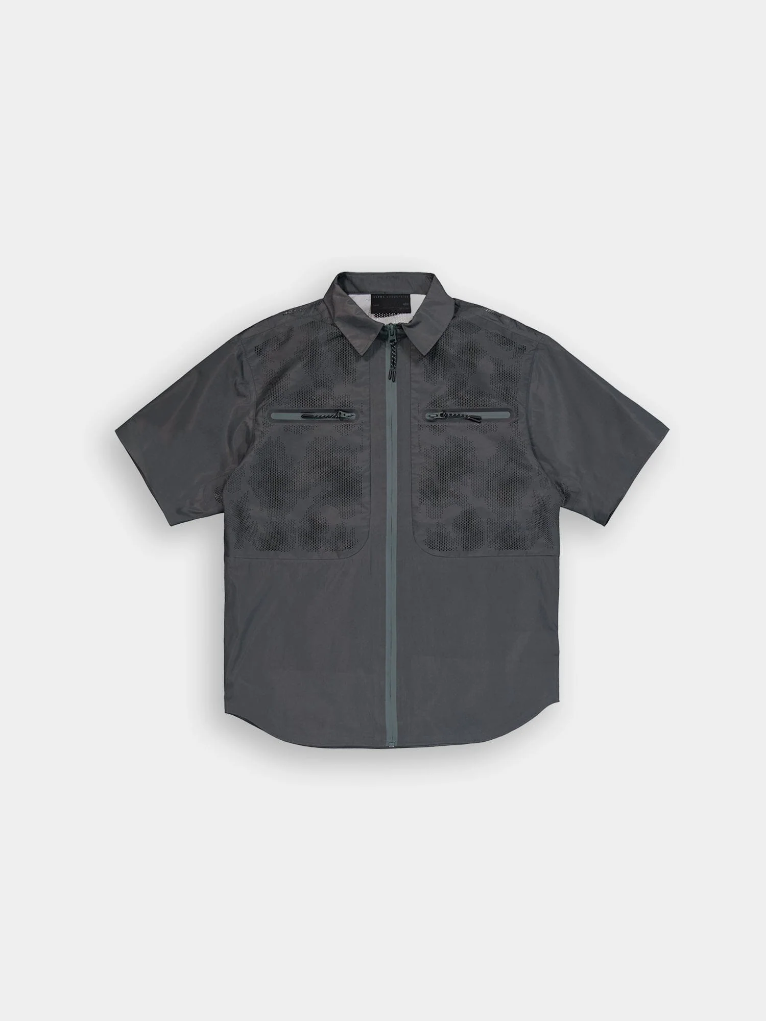 SHORT SLEEVE LASER CUT SHIRT