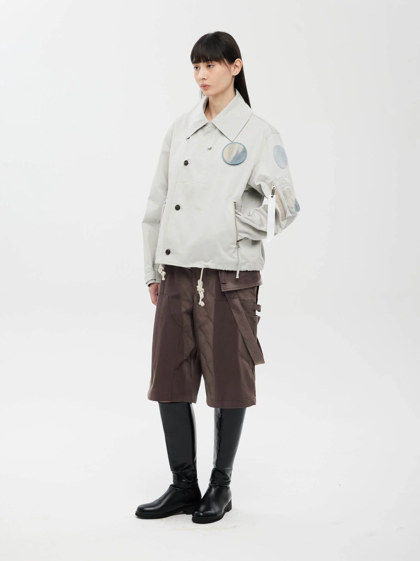 JIYONG KIM X ALPHA SUN BLEACHED WIDE COLLAR - Image 10