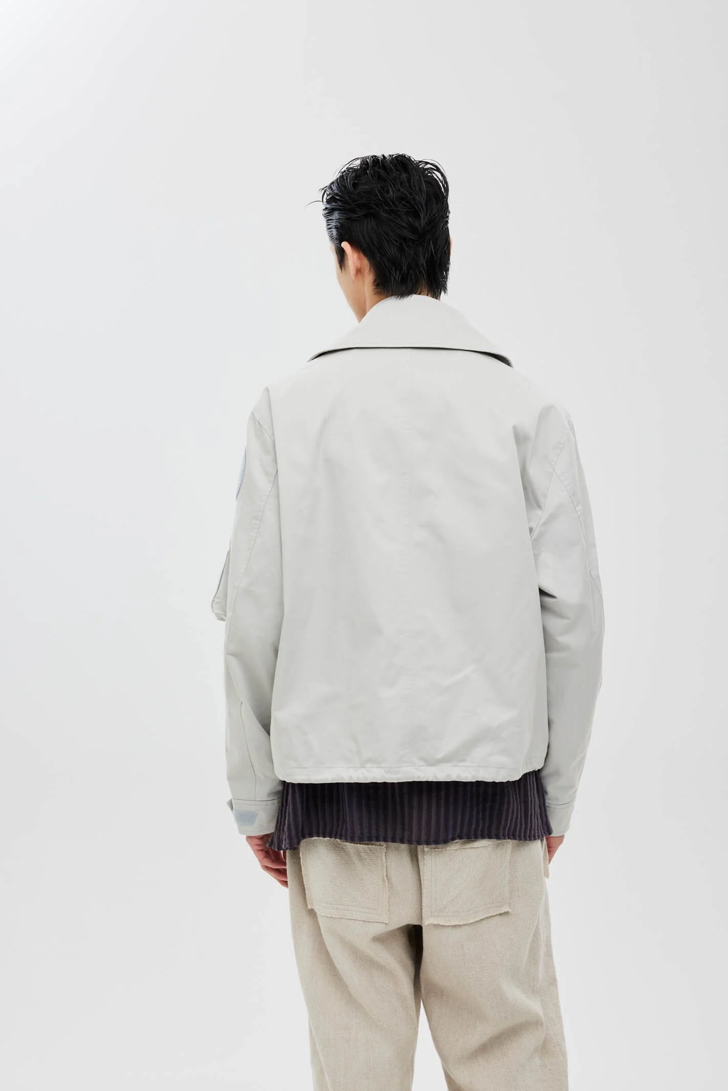 JIYONG KIM X ALPHA SUN BLEACHED WIDE COLLAR - Image 6