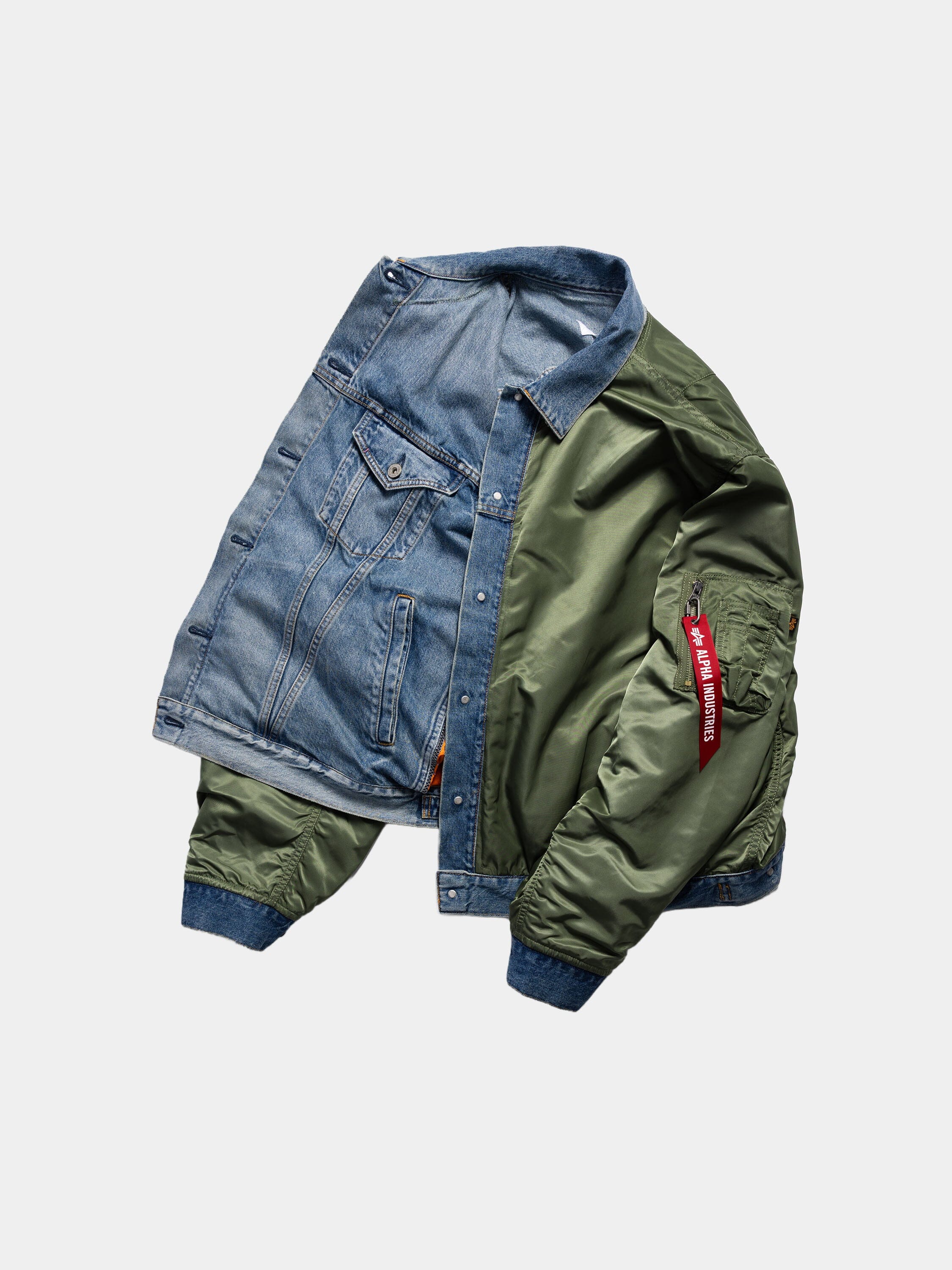 JUNYA WATANABE X ALPHA DECONSTRUCTED MA-1 BOMBER JACKET - Image 3
