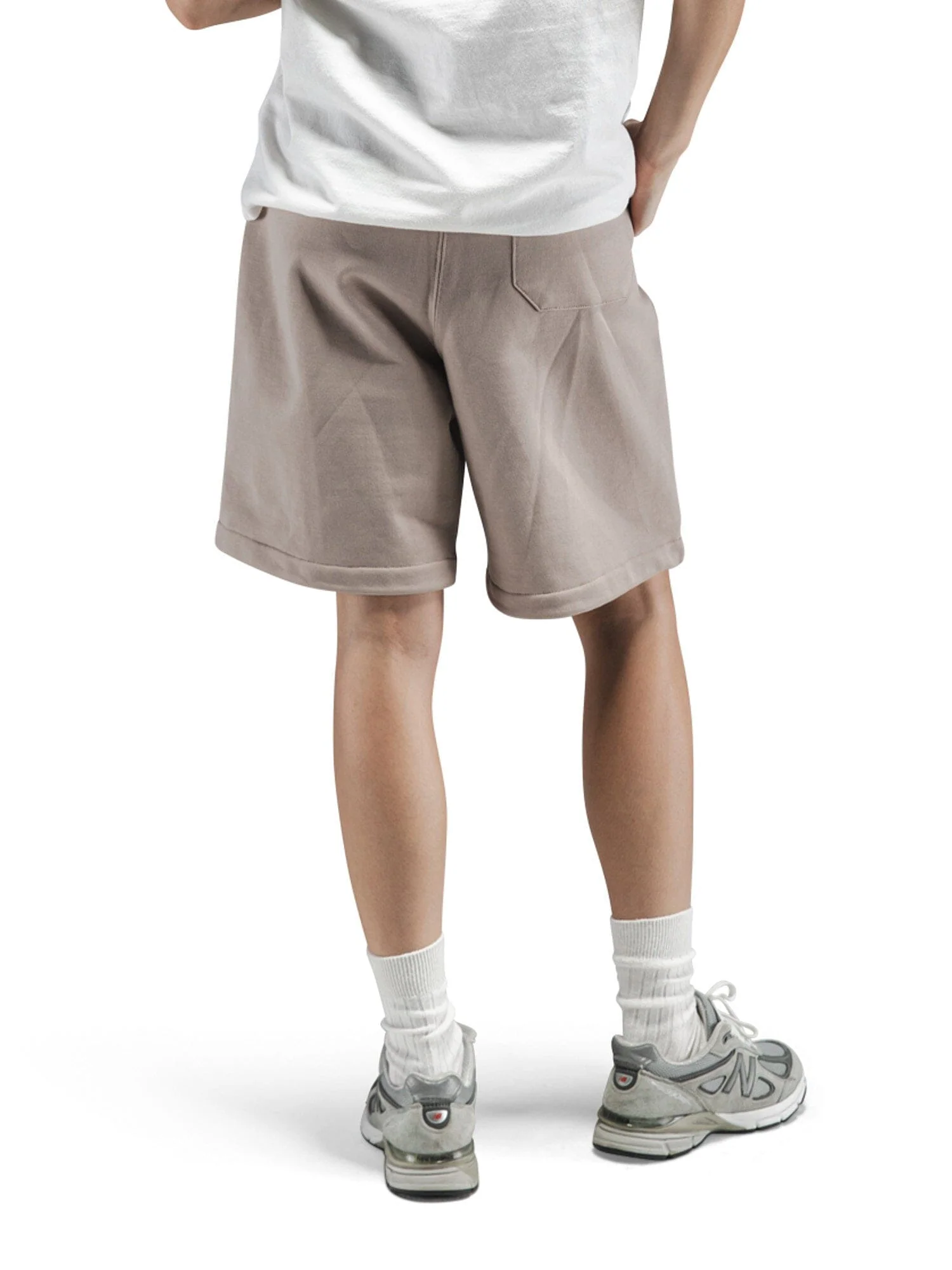 ESSENTIAL FRENCH TERRY SHORT (ATLAS KHAKI) - Image 9