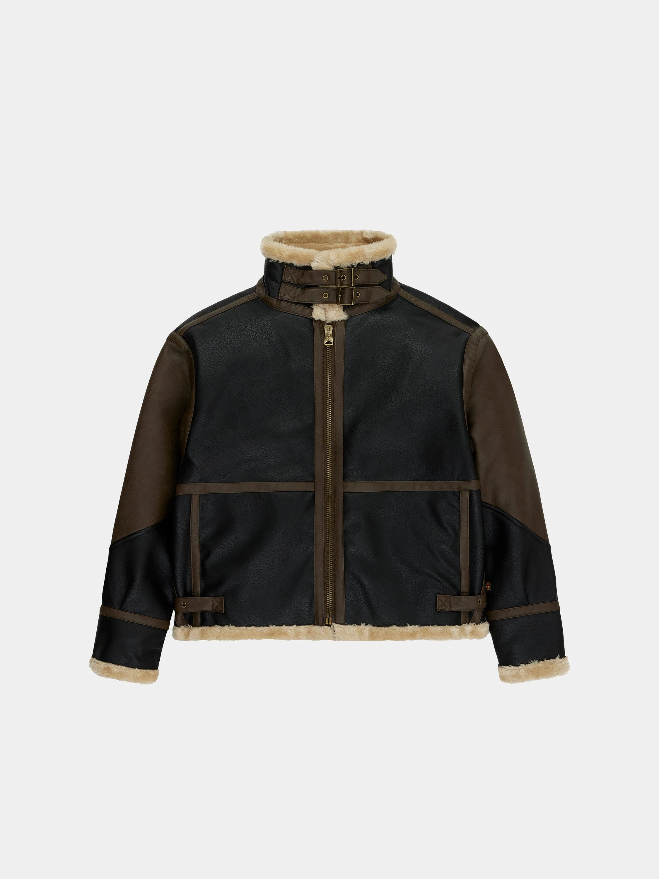 FAUX LEATHER B-3 MOD JACKET