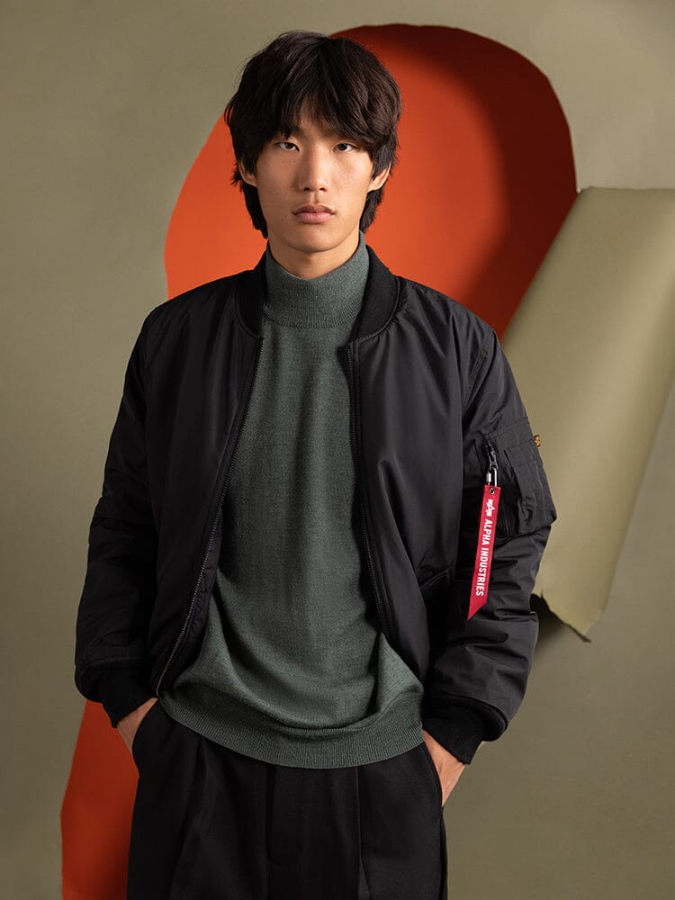 REVERSIBLE ONION QUILTED MA-1 BOMBER JACKET - Image 2