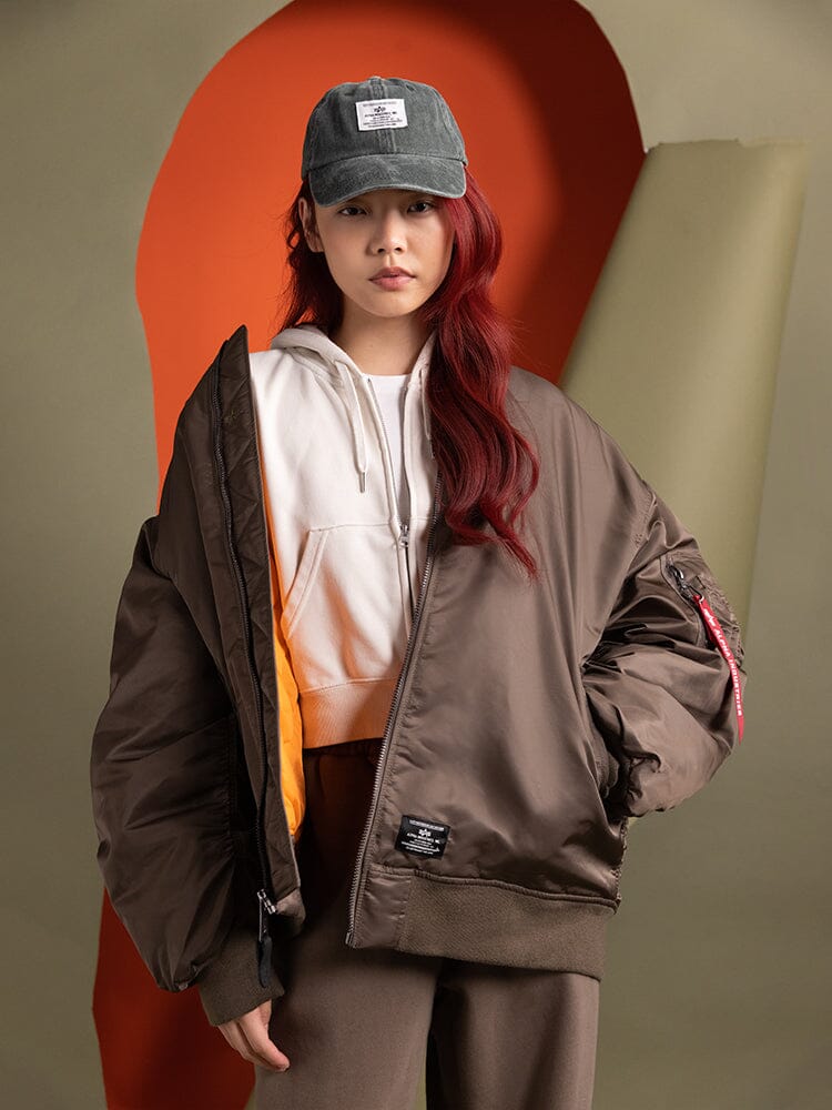WOMEN'S OVERSIZED MA-1 MOD BOMBER JACKET - Image 2