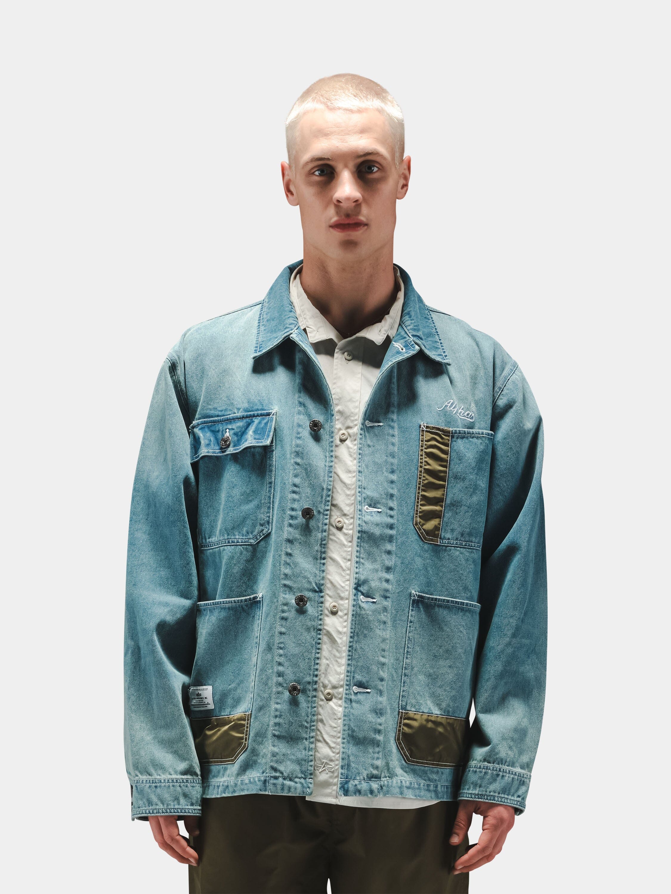 DENIM RELAXED CHORE COAT - Image 2