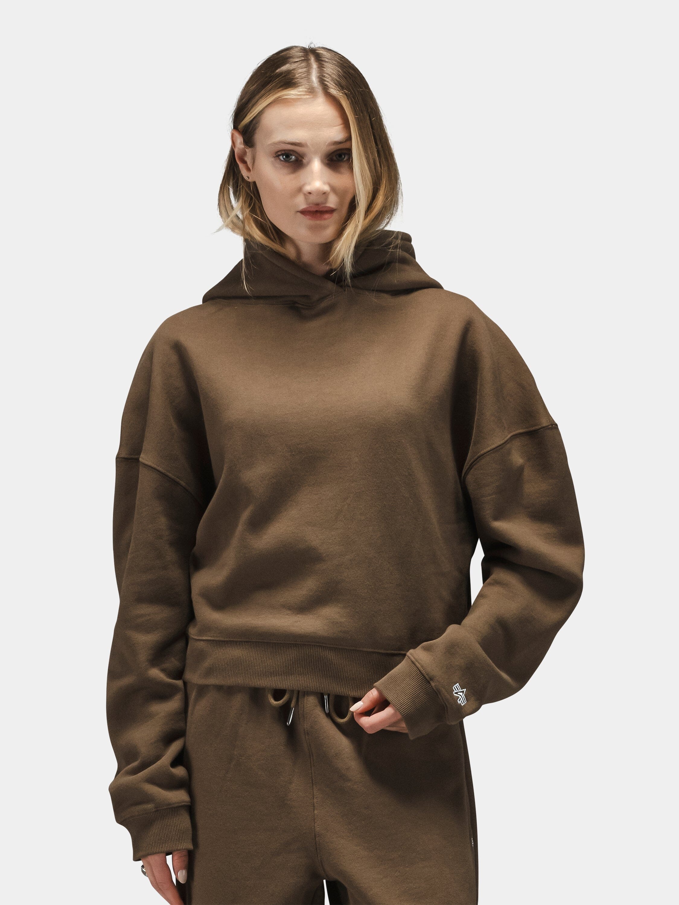 ESSENTIAL CROPPED HOODIE WOMENS - Image 2